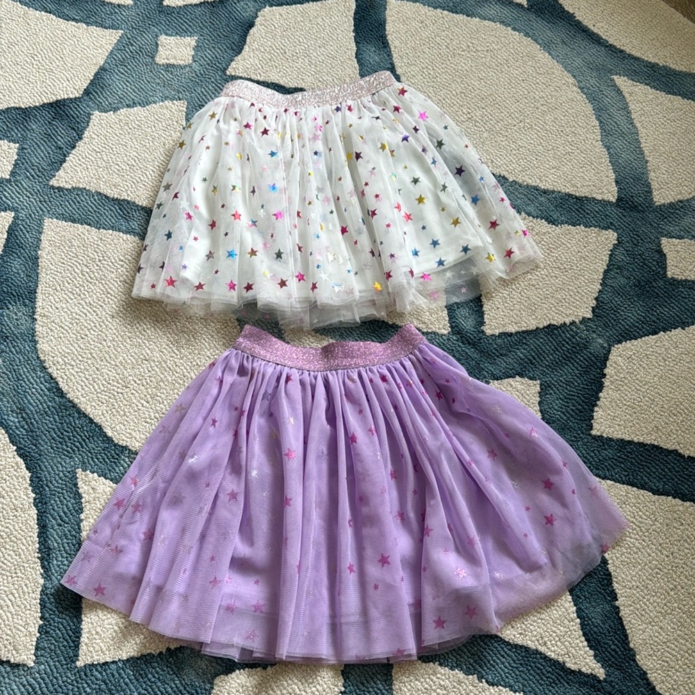 SET OF 2 GIRLS SKIRTS WITH STARS
